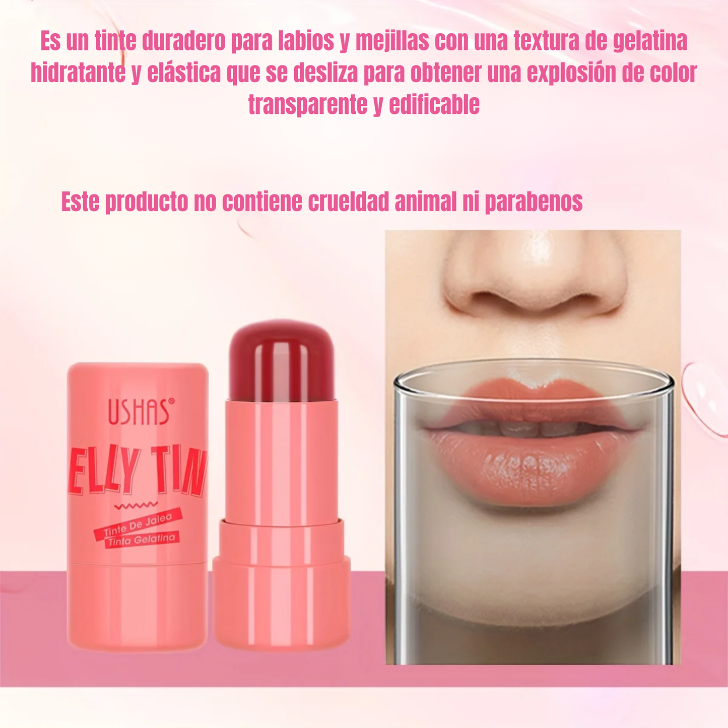 Pack 4 Tinta Labios Rubor Jelly Tinta